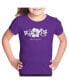 ფოტო #1 პროდუქტის Girls Word Art T-shirt - ALOHA