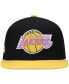 Фото #3 товара Бейсболка с козырьком Mitchell&Ness Los Angeles Lakers черно-золотая Hardwood Classics ☂️