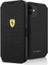 Ferrari Ferrari FESPEFLBKP12SBK iPhone 12 mini 5,4" czarny/black book On Track Perforated