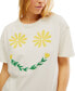 Фото #4 товара Women's Sunshine Smiles Graphic Print Cotton T-Shirt