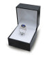 ფოტო #2 პროდუქტის Blue Cubic Zirconia Double Pave Row Ring (7-1/2 ct. t.w.) In Sterling Silver