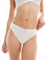 Фото #3 товара Dorina pointelle thong with pink rosebud detail in ivory