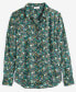 Women's Button-Front Crepe Shirt, Created for Macy's