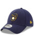Men's Navy Milwaukee Brewers 2023 Postseason 39THIRTY Flex Hat