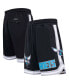 ფოტო #2 პროდუქტის Men's Black Charlotte Hornets Chenille Team Shorts
