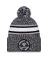 Фото #1 товара Men's Heather Black New Orleans Saints 2023 Inspire Change Cuffed Knit Hat with Pom