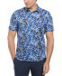 Фото #1 товара Men's Floral Print Short-Sleeve Button-Front Cotton Shirt