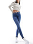Фото #5 товара Vero Moda Alia mid rise skinny jeans with bum sculpt detail in medium blue