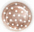 Фото #1 товара Одноразовые тарелки GoDan розово-золотые с горошком 23 см, 6 шт.