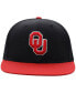 Фото #3 товара Men's Black, Crimson Oklahoma Sooners Team Color Two-Tone Fitted Hat