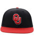 Men's Black, Crimson Oklahoma Sooners Team Color Two-Tone Fitted Hat