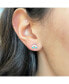 Фото #2 товара Rainbow Enamel Stud Earrings