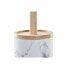 Щетка для унитаза DKD Home Decor Белый Натуральный Металл Смола Резиновый Мрамор Scandi 30 x 40 cm 10,3 x 10,3 x 38 cm