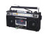 Supersonic SC-3201BT-BK Retro 4-band Radio And Cassette Player With Bluetooth