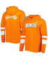 Фото #5 товара Men's Orange, White Denver Broncos Alex Long Sleeve Hoodie T-shirt