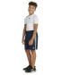 Фото #4 товара Детские шорты Adidas Big Boys с эластичным поясом и сетчатыми вставками