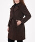 Фото #3 товара Women's Plus Size Belted Notched-Collar Wrap Coat