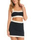 Фото #3 товара Women's Colorblocked Tube Skirt Cover-Up