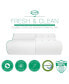 Фото #2 товара Fresh and Clean Classic Contour Memory Foam Pillow with Ultra-Fresh Treated Fabric, Standard