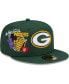 Фото #2 товара Men's Green Green Bay Packers City Cluster 59FIFTY Fitted Hat