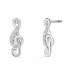 Фото #1 товара Серьги Macy's Diamond Four Prong Stud 2 ct. White Gold