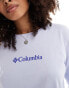 Columbia North Cascades long sleeve t-shirt in snowdrift and gem purple