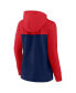 ფოტო #2 პროდუქტის Women's Red, Navy St. Louis Cardinals Take The Field Colorblocked Hoodie Full-Zip Jacket
