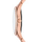 Women's Lauryn Three-Hand Rose Gold-Tone Stainless Steel Watch 33mm