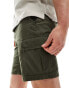 New Look cargo shorts in dark khaki