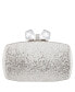 Фото #1 товара Women's Glitter Minaudiere With Crystal Bow Clasp