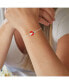 ფოტო #2 პროდუქტის Cubic Zirconia Enamel Lady Bug Adjustable Bolo Bracelet in Sterling Silver (Also in 14k Gold Over Silver)