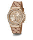 Фото #2 товара Guess Damen Multifunkion Armbanduhr CHARISMA braun, roségold 38 mm GW0699L2