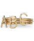 ფოტო #2 პროდუქტის Amelia Initial Monogram Ring in 14k Gold