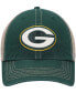 ფოტო #3 პროდუქტის Men's Green, Natural Green Bay Packers Trawler Trucker Clean Up Snapback Hat