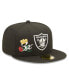 Фото #2 товара Men's Black Las Vegas Raiders Crown 3x Super Bowl Champions 59FIFTY Fitted Hat
