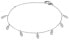 Stylish steel bracelet with droplets VSB0152S