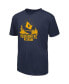 Big Boys Navy West Virginia Mountaineers Fan T-Shirt