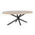 Dining Table DKD Home Decor Natural Black Metal Mango wood 200 x 100 x 76 cm
