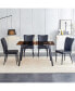 Фото #7 товара Стулья для обеденной зоны Simplie Fun Brown Glass Dining Table with 4 Chairs