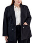 Plus Size Bi-Stretch Faux-Double-Breasted Blazer, Created for Macy's