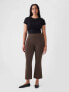 High Rise Ponte Crop Kick Pants