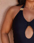 Moda Minx Curve X Bernadette Afia Amour Keyhole swimsuit in black