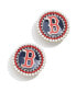 ფოტო #2 პროდუქტის Women's Boston Red Sox Statement Stud Earrings