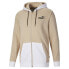 Фото #1 товара Puma Colorblock Full Zip Hoodie Mens Beige Casual Outerwear 67911688