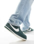 Nike Cortez men's suede trainers in dark green