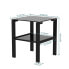 Black Glass 2-Layer Tea Table Set