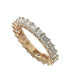 Фото #1 товара Кольцо Suzy Levian Princess Cut CZ Cross Eternity Band