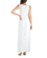 Фото #3 товара V-Neck Sleeveless Maxi Dress with Belt