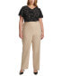 Фото #4 товара Plus Size High-Rise Modern-Fit Pants