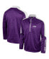 Фото #1 товара Men's Purple TCU Horned Frogs Marled Half-Zip Jacket